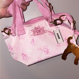 PINK Victoria's Secret x LoveShackFancy Floral Pink Crossbody Bag